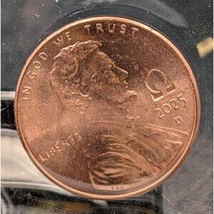 2025‑D Lincoln Cent – Omega Mark Variety – Unusual Mint Marking